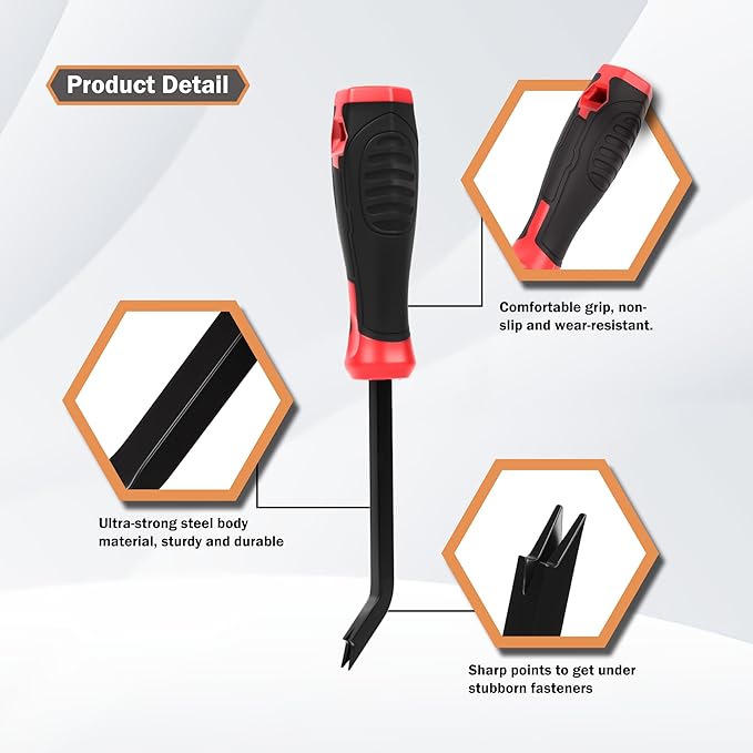 Upholstery Staple Remover 2pcs Heavy Duty Staple Remover Tool for Floor,Carpet,Wood,Construction,Furniture,Also Used in A Variety of Nailed Picture Frames and Wooden Boxes Etc