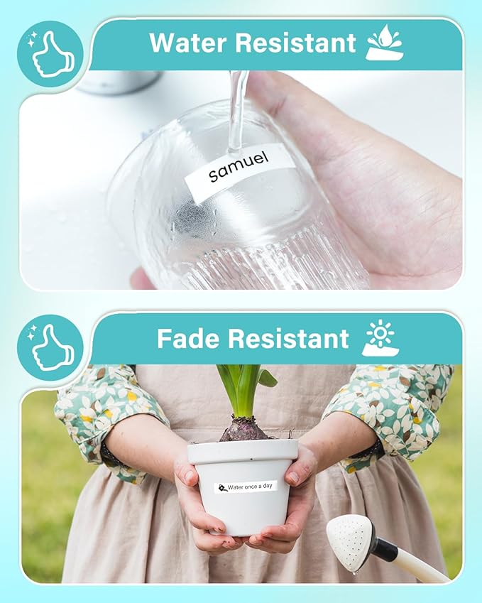 12mm 0.47 Laminated White Tape Replace for Brother Label Maker Tape TZe-231 Compatible with P-Touch TZ TZe 1/2" Black on White TZE231 for PT-D220 D210 H110 D200 D400 1280 D610BT Refills, 6-Pack