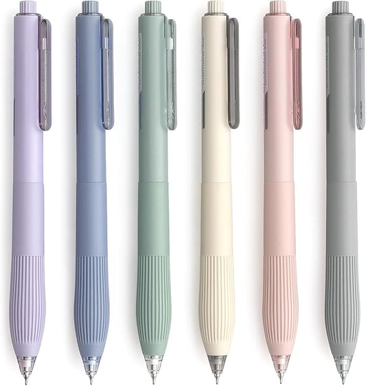 Bribobo Gel Pens Black Ink 0.5mm Fine Point Pens Silent Smooth Writing Work Pen (6-Count)