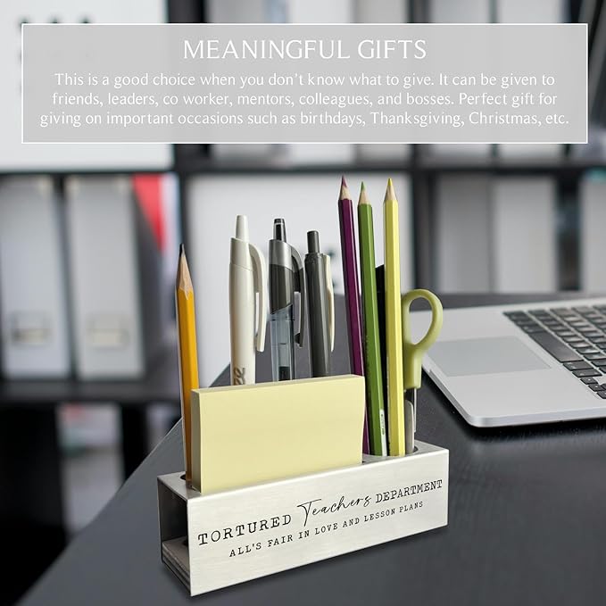 Tortured Teacher Department Funny Teacher Stainless Steel Pencil Pen Holders ASB88