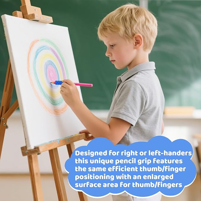 Silicone Textured Pencil Grips, Sensory Fidget Toys for Autism Kids, Writing Aid Tools ADHD Tools, 24 Packs