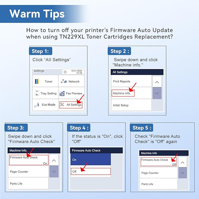 MYTONER Compatible Toner Cartridge Replacement for Brother TN229XL TN229 XL Toner Cartridges for MFC-L3720CDW MFC-L3780CDW HL-L3280CDW HL-L3220CDW HL-L3300CDW Printer (4 Pack TN-229XLBK/C/M/Y)