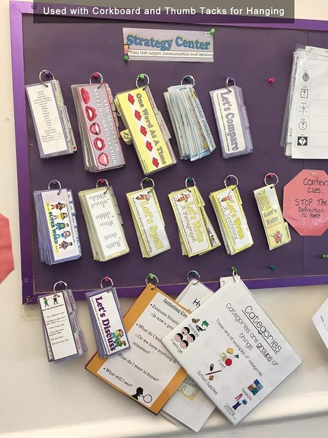 AMOSTBY Loose Leaf Binder Rings,60Pcs Binder Rings Keychain,Key Rings for School,Office,Home (1 inch)