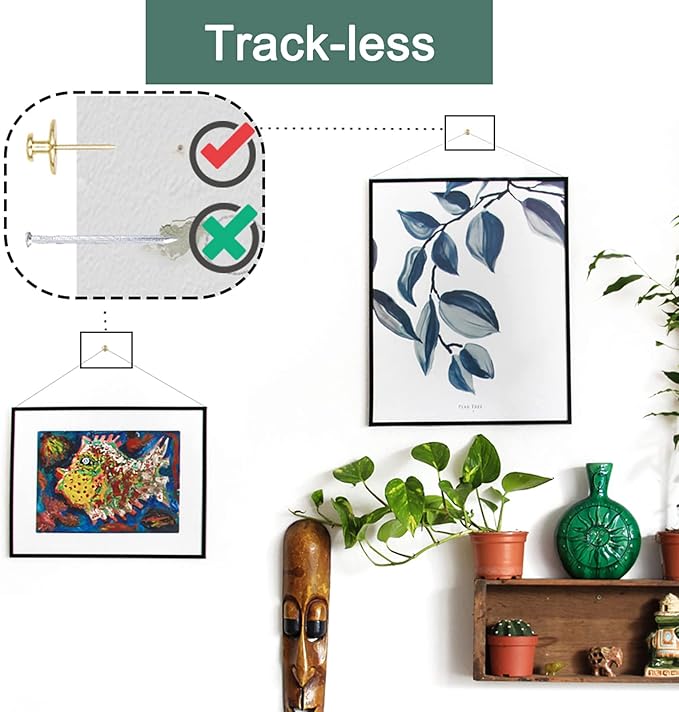 30 PCS Push Pins Picture Hanger Hooks, Double Headed Nails Push Pin Thumbtacks for Wall Hangings Picture, Decorative Small Hook Pins for Drywall Cork Board Home Office Photo Decorations