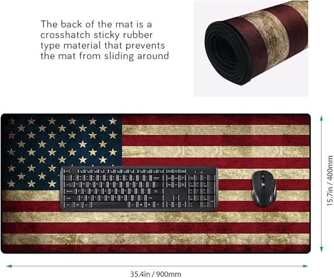 XXL Professional Large Mouse Pad & Computer Game Mouse Mat (35.4x15.7x0.1IN, 90x40 US)