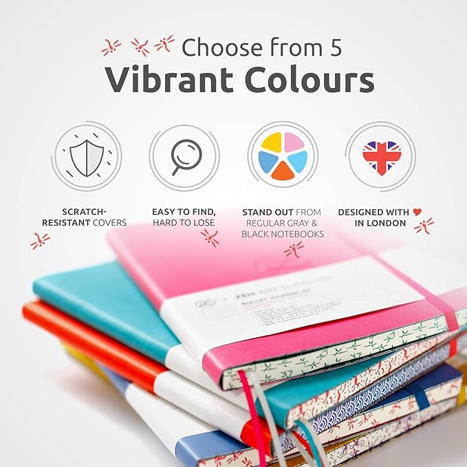 Large B5 Dotted Journal - Enjoy Bullet Journaling with a Soft Cover 7x10-inch, Non-Bleed Thick 120gsm Paper, Dot Journal in Blue, Japanese Edge Motif - Faux Leather Lay Flat Dot Grid Notebook