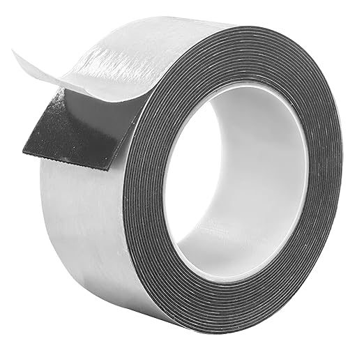 Damage Free Removable Wall Tape 18ft, Heavy Duty Double Sided Tape Black, Picture Hanging Strips Replacement, Mounting Tape Adhesive Strips for Poster Carpet Rug Art Craft Scrapbook