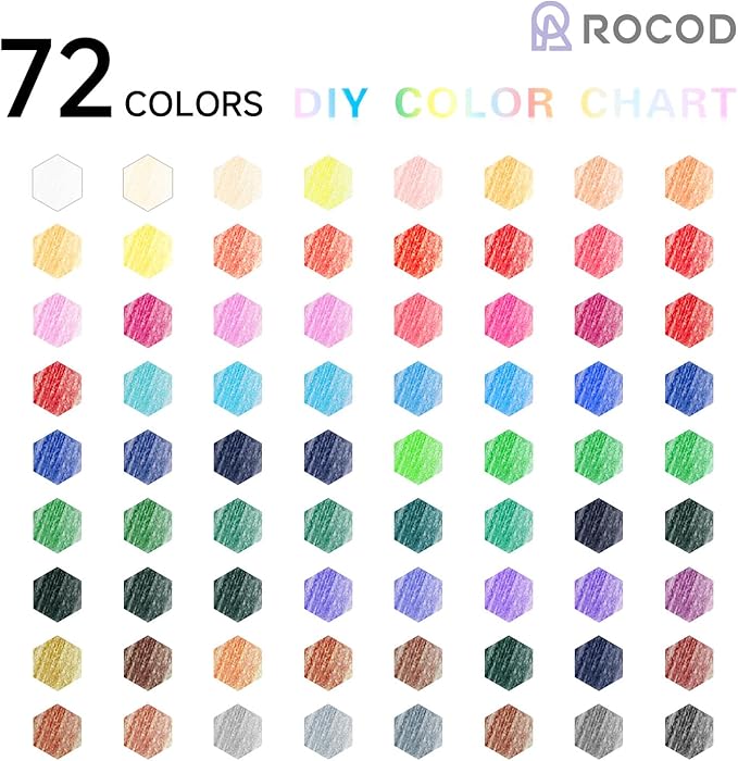 72 Colored Pencils Professional Coloring Pencil Sketch Colored Drawing Pencils Artist Color Pencil for Kids and Adults Coloring Art Color Pencils Set