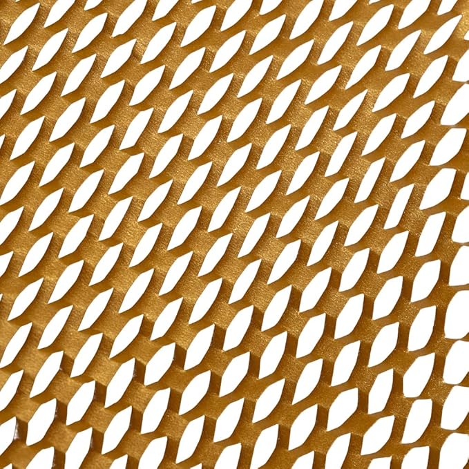 JAM PAPER Honeycomb Packing Paper Roll - 12" x 328' - Gold - 328 Sq Ft - 80 GSM - Roll Sold Individually