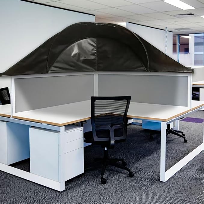 Large Size Cubicle Corner Desk Shade for Office,Portable Foldable Light Shade Cover, Fit for Taller Cubicle Partitions for Privacy Attached in a Normal 90 Degree Cubicle Corner