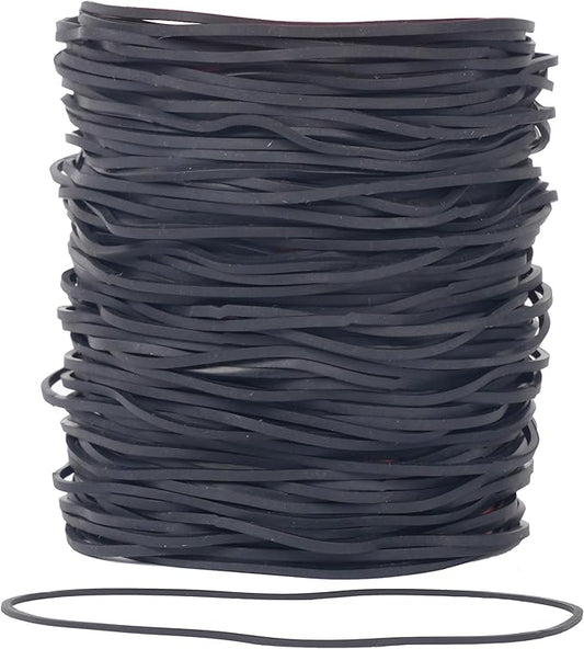Rubber Bands Black 300Pcs 4.8inch Big Elastic Rubber Bands for trash cans rubber bands office supplies File Folders Litter Box