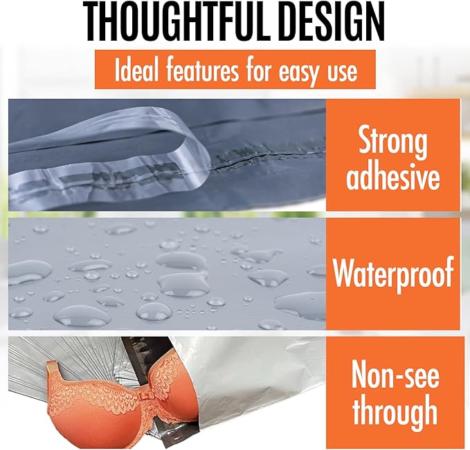 Large Shipping Bags | Jumbo Poly Mailers for clothes | Strong Thick Mailing Bags with Self Adhesive | Self Sealing Shipping Envelopes (17x24-25 Bags)