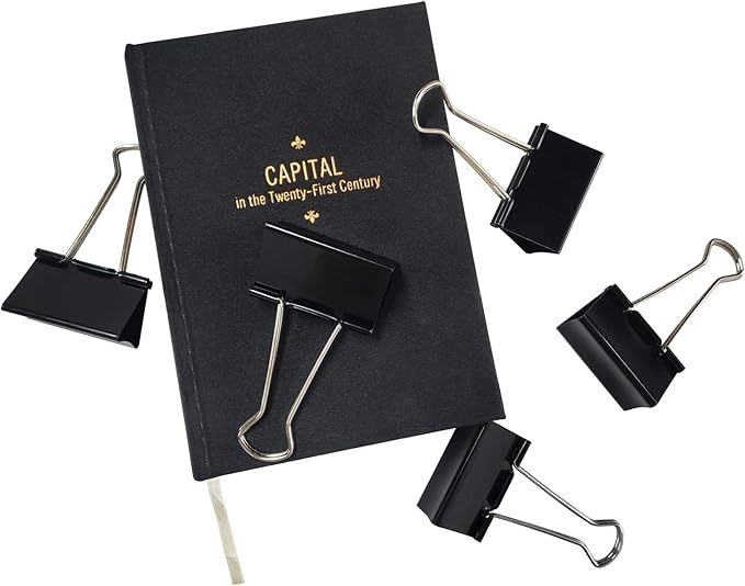 DSTELIN Extra Large Binder Clips 2.4-Inch (18 Pack), Big Paper Clamps for Office Supplies, Black