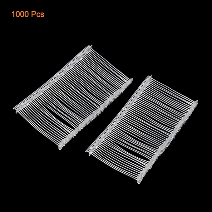 MECCANIXITY Standard Tagging Fasteners,Plastic Regular,Standard Label Gun Price Tagging Barbs for Garment Price Tag Label Tagging Barbs 50mm/2 Inch,Pack of 1000 Transparent