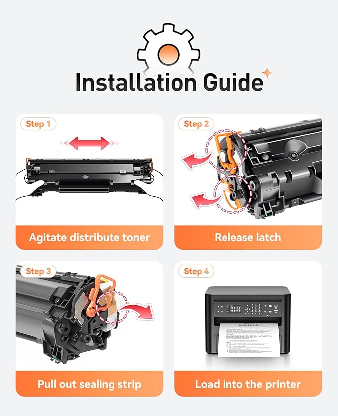 85A Black Toner Cartridge 2-Pack Replacement for HP 85A CE285A Compatible with HP LaserJet Pro MFP M1212nf M1217nfw P1102w P1109w P1102 P1109 M1212 M1217 LBP6000 MF3010 P1005 P1006 P1007 P1008 Printer