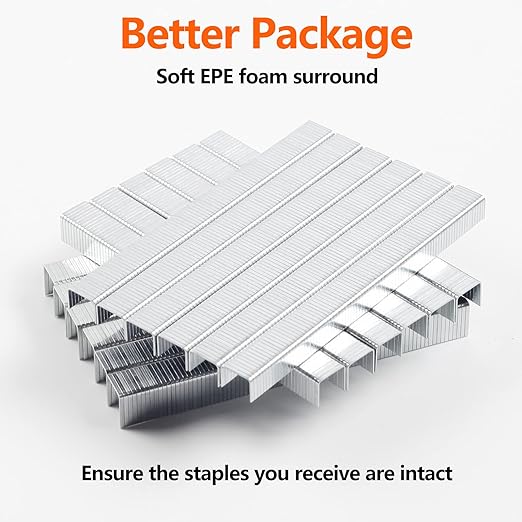 Heavy Duty T50 Staples 6000-Count 3 Sizes Includes: 5/16", 3/8", 1/2", 2000 Per Sizes, Galvanized Assorted Size Project Pack