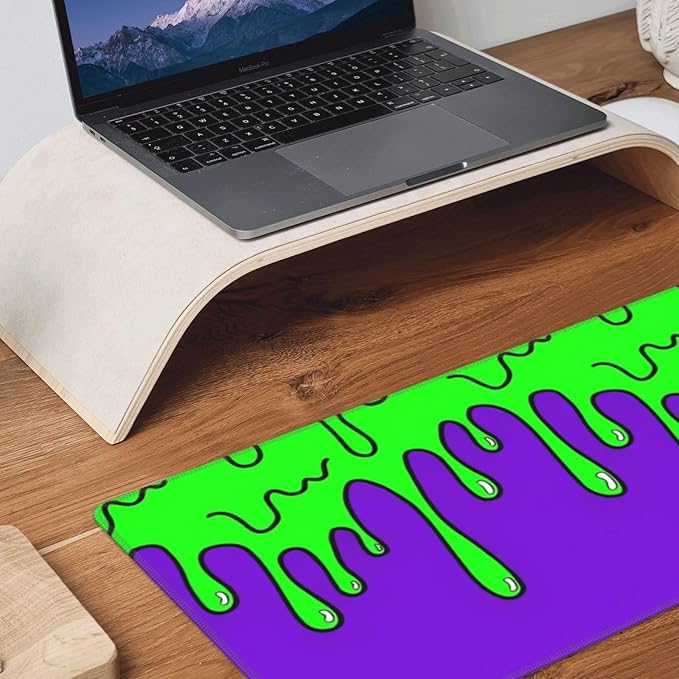 Gaming Mouse Pad Abstract Dripping Design Desk Mat Desk Pad Large Gaming Mouse Pad E-Sports Office Keyboard Pad Computer Mouse Non-Slip Computer Mat Gift for Teen Boyfriend Girlfriend