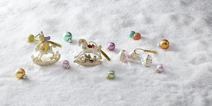 Lenox Ornament, 2025 Winnie The Pooh Babys 1st Christmas Ornament, Porcelain with Gold Accents and Hanging Cord for Tree Decoration, Christmas Decorations, Winter Ornaments, Winter Decor (1 Piece)