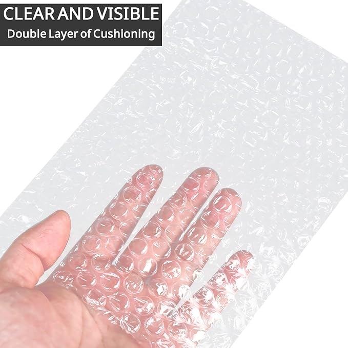 200Pcs 5" x 6" Bubble Out Bags Pouches Clear Bubble Pouches Wrap Bag for Shipping, Double Walled Bubble Cushioning Bags for Packing, Moving, Shipping, and Storage