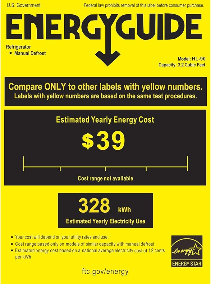 Mini Fridge With Freezer,3.2 Cu.Ft Compact Refrigerator,Mini Refrigerator With 2 Doors For Bedroom,Office,Kitchen,Apartment,Dorm(black.)