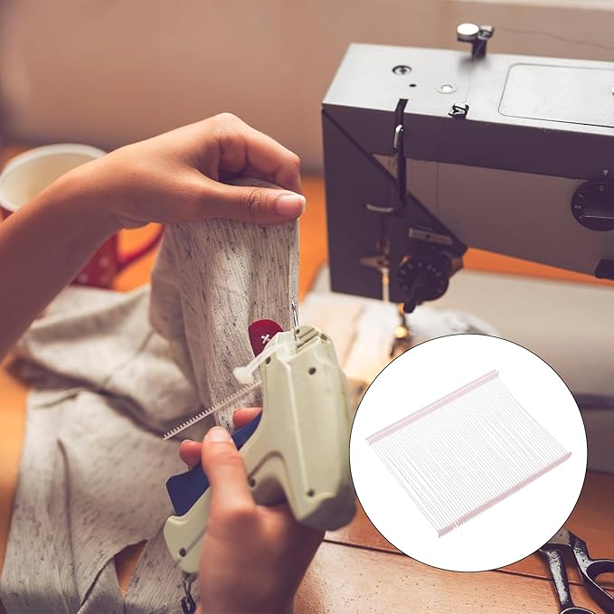 MECCANIXITY Standard Tagging Fasteners,Plastic Regular,Standard Label Gun Price Tagging Barbs for Garment Price Tag Label Tagging Barbs 75mm/3 Inch,Pack of 1000 Pink