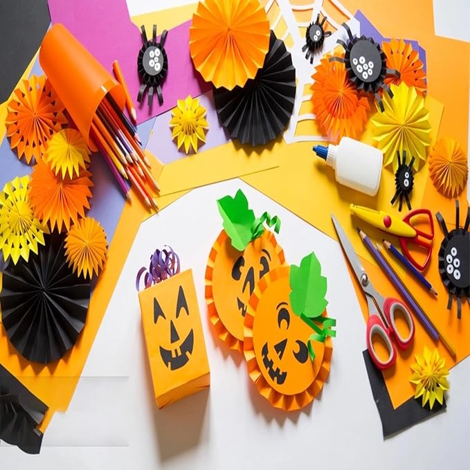 Vanhench Orange Wrapping Paper Roll 17.5"×963" (80/1/4FT), Orange Kraft Paper Roll，Solid Color Art Kraft Craft Paper Roll for Gift Wrapping, Birthday, Bouquet Flower Poster Bulletin Board Paper