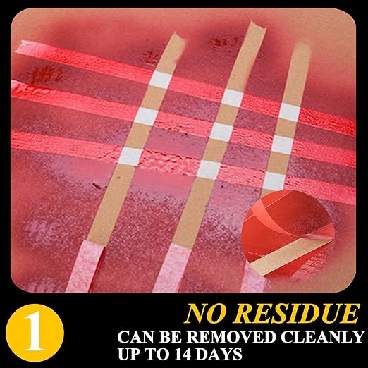 Colored Painters Tape, Premium Masking Master Tape, Multi-Surface Paint Tape, Removes Easily, Colorful Craft Paper Tape for Wall Painting Art Scrapbook Supplies (0.94 Inch Wide, 198yd =0.94IN*22yd*9)