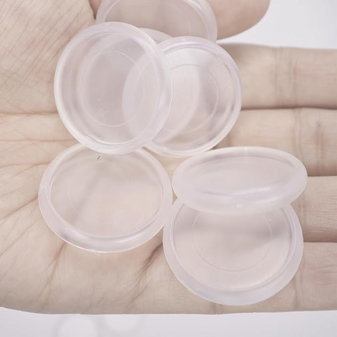 100pcs Discbound Notebook Discs DIY Planner Accessories fits for Tul,Levenger,Arc,Happy Planner,Talia(Clear,0.7inch/18mm)