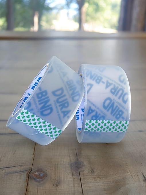 Heavy Duty Clear Packing Tape 1.8 Inch x 60 Yards. Bulk Package. Tough Transparent Packing Tape Refills for Shipping, Moving, Mailing, and All Box Types. Professional Grade.