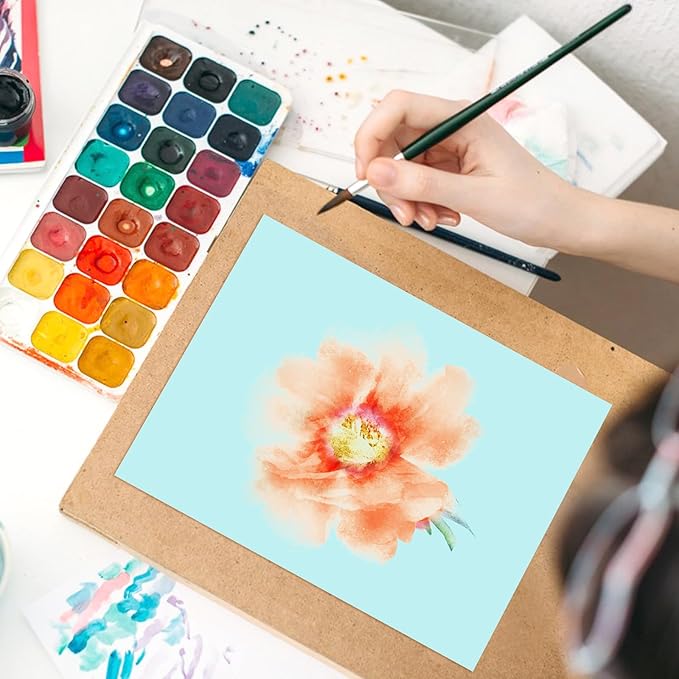 OcePor 100 Sheets Blue Cardstock Paper, Colored Printer Paper 8.5 x 11, Card Stock Thick Construction for Craft,Scrapbook，Office Printing, Invitations, Certificates，92 lb/250gsm