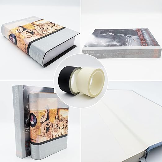 Book Binding Tape, Book Repair Tape 2 Inch Wide, Acid-Free, Easy to Use, Flexible Book Binding Material, Bookbinding Kit, Book Tape for Reinforcing Book Spines and Covers, 2'' x 24', White