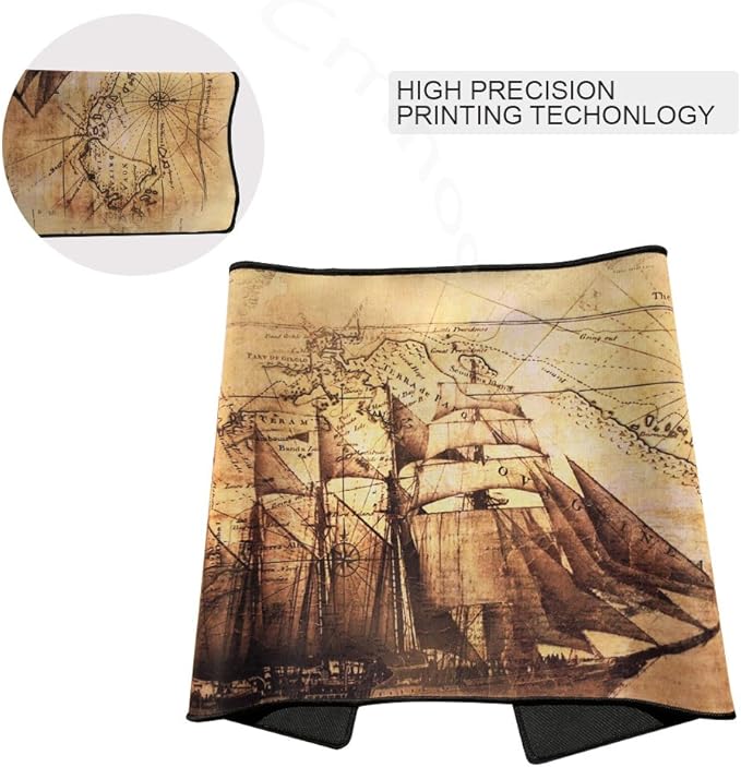 XXL Professional Large Mouse Pad & Computer Game Mouse Mat (35.4x15.7x0.1IN, Boat)