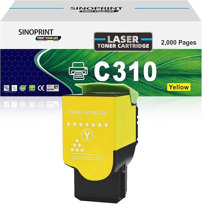 Remanufactured C310 C315 Toner Cartridge Replacement 006R04359 for Xerox C310 C315(1-Pack Yellow)