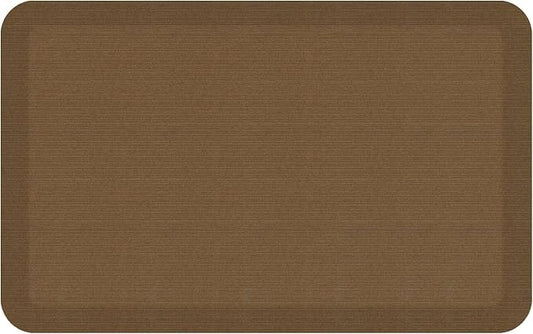 NewLife by GelPro Anti-Fatigue Designer Comfort Kitchen Floor Mat, 20x32”, Grasscloth Khaki Stain Resistant Surface with 3/4” Thick Ergo-Foam Core for Health and Wellness