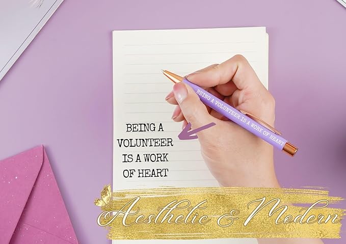 InnoBeta Volunteer Appreciation Gifts, Ballpoint Pen Set of 4, Gift Ideas for on Birthday, Christmas, Thanksgiving Day