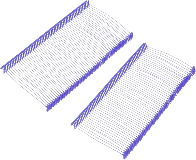 MECCANIXITY Standard Tagging Fasteners,Plastic Regular,Standard Label Gun Price Tagging Barbs for Garment Price Tag Label Tagging Barbs 50mm/2 Inch,Pack of 1000 Purple