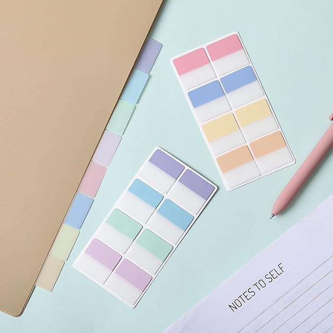 Mr. Pen- Sticky Index Tabs, 240 Pcs, Pastel Sticky Tabs for Notebooks, Page Markers, Page Tabs for Binders, Page Tabs Sticky Tabs for Books, Notebook Tabs, Book Sticky Tabs for Notebooks
