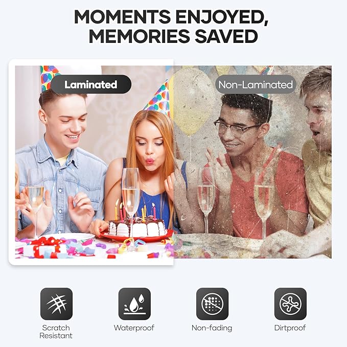 Laminator Machine 9 Inch, laminator with 10 Laminating Sheets, Laminating Machine Quick preheating with Paper Cutter, Low Noise, Plastificadora with ABS Jam Free