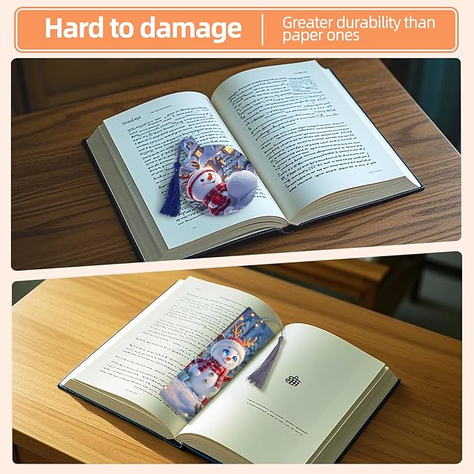 Sublimation Bookmarks Blank Aluminum 20 PCS 2X7 Inch Metal 1MM Thick Larger Bookmark for Double-Side Heat Transfer Rectangle