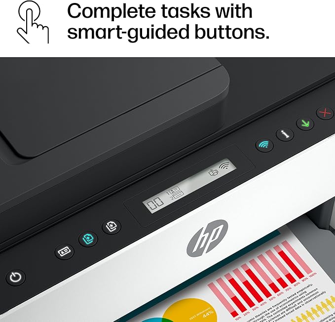 HP Smart Tank 7301 Wireless All-in-One Ink Tank Printer, Scanner, Copier with 2 years of ink included, Best-for-home office, Cartridge-free Refillable, AI-enabled (28B70A)