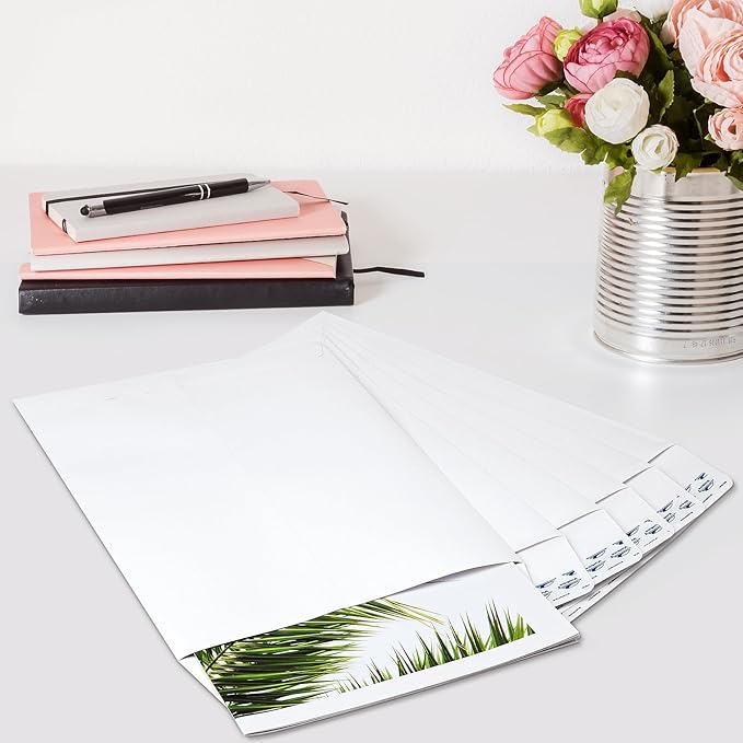 ValBox 10x13 Self Seal Catalog Envelopes 150 Packs Large White Envelopes with Peel and Seal Flap for Mailing, Organizing and Storage