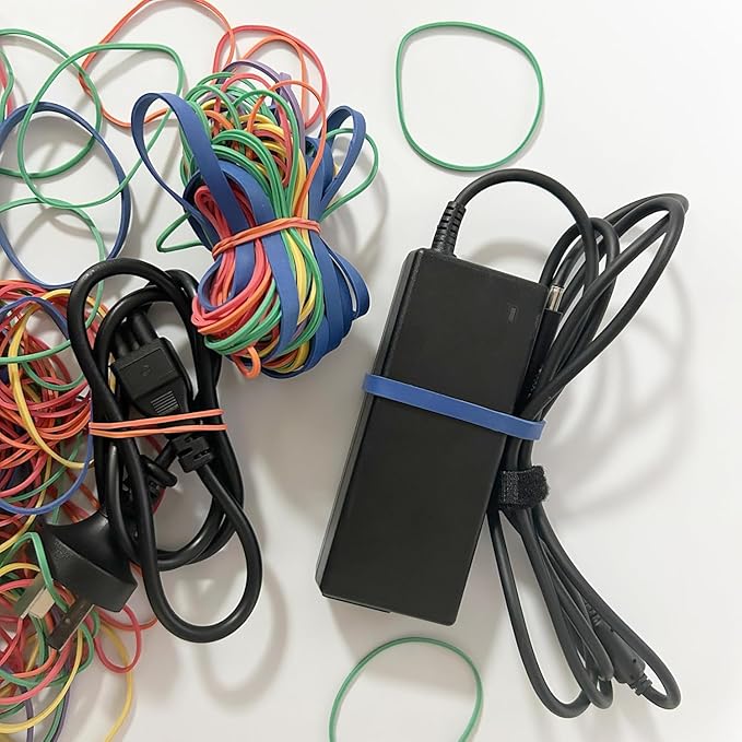 Rubber Band Depot, Size #54, ASSORTED COLORS & SIZES, Everyday Rubber Bands - 1/4 Pound Bag