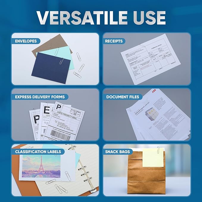 Paper Clips, 600 Pcs Paperclips (6 Boxes of 100 Each), Premium Paper Clip, 1-2/7" Silver Paper Clips Medium (1.3 Inches), Rustproof Metal Paper Clip for Office, School, Home