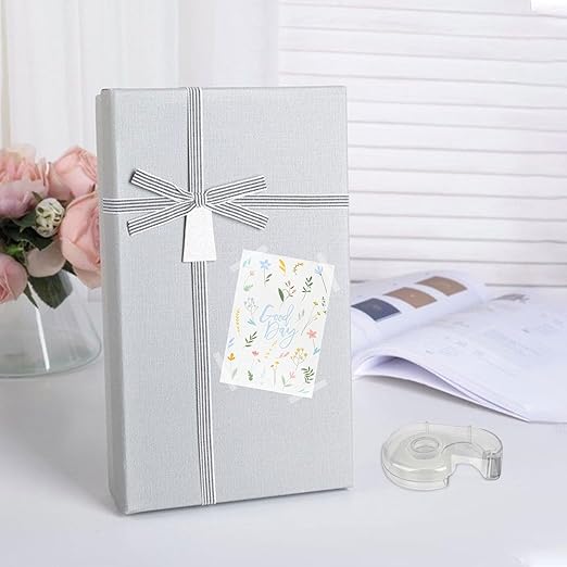 12 Rolls Clear Tape, Transparent Tape Refills for Dispenser, 1 Inch Core, 3/4 x 1000 Inches, Strong Adhesive for Gift Wrapping, Office, School, Home, Desk Supplies & Crafts