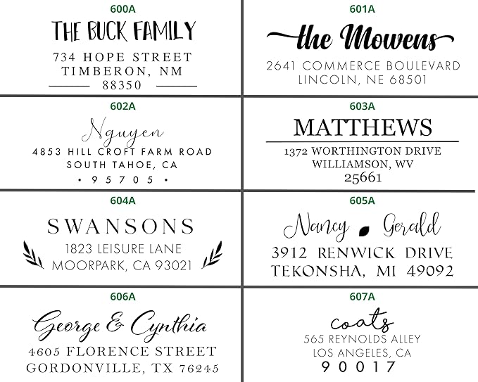 Address Stickers Custom Return Address Labels Roll White Self Adhesive Personalized ActuallyCustom17