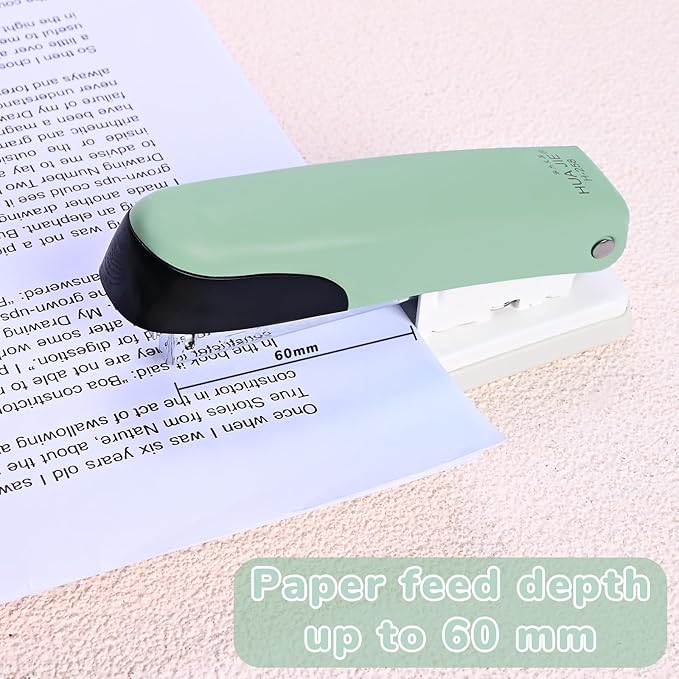 Temiary Stapler, Desktop Metal Staplers with 2000 Standard Staples, 25 Sheet Capacity, One Finger Stapling, Jam Free, No Effort Staplers for Classroom, Office or Desk (Green)