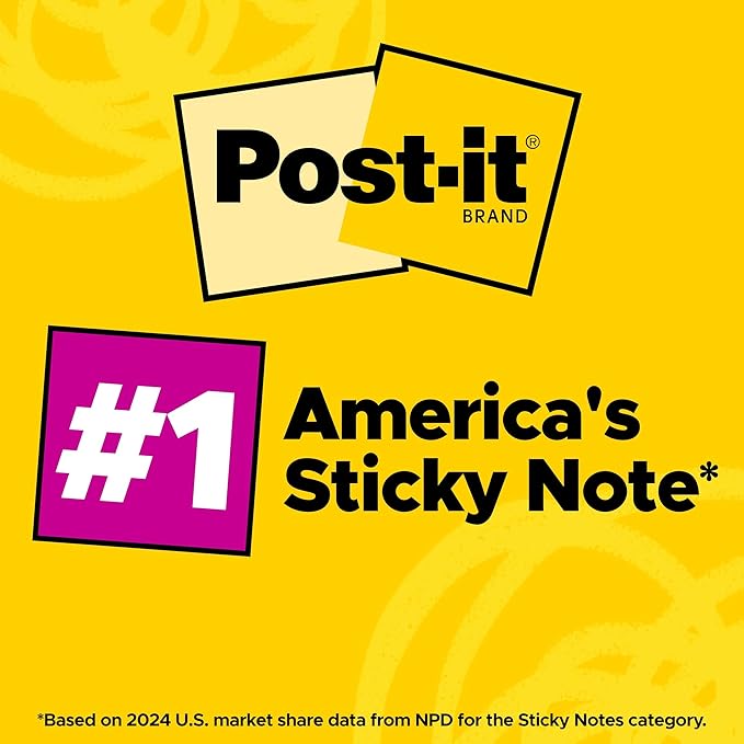 Post-it Pop-up Notes 3x3 in, 12 Pads, America's’s #1 Favorite Sticky Notes, Alternating Colors, Poptimistic Collection. Clean Removal, Recyclable (R330-N-ALT)