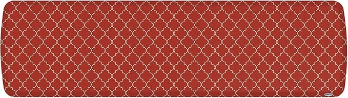 GelPro Elite Premier Anti-Fatigue Kitchen Comfort Floor Mat, 20x72, Trellis Red Chile Stain Resistant Surface with Therapeutic Gel and Energy-Return Foam for Health & Wellness