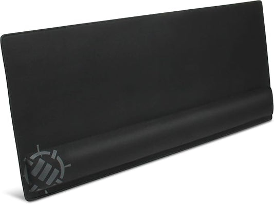 ENHANCE XXL Large Mouse Pad for Desk with 2XL Ergonomic Memory Foam Wrist Rest Support (31.5 x 13.78 x 1 inches) - Desk Pad with Anti-Fray Stitching & Soft Cushion Mat Surface, Designed in The U.S.