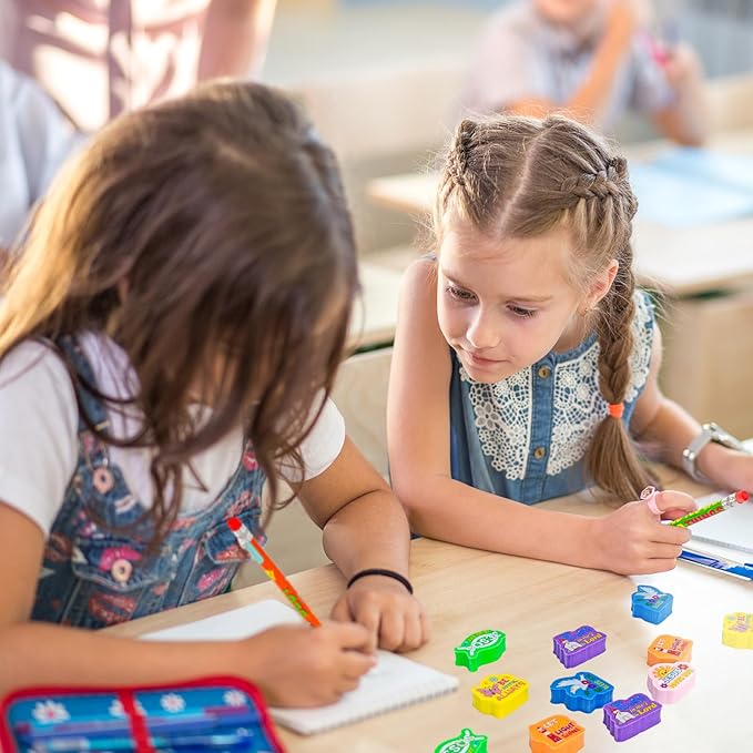 Cinrobiye 60 PCS Bible Verses Pencil Erasers Bulk Inspirational Scripture Eraser Christian Religious Favor Goody Bag Filler Gifts for Students Classroom Office Teacher Prizes Reward School Supplies